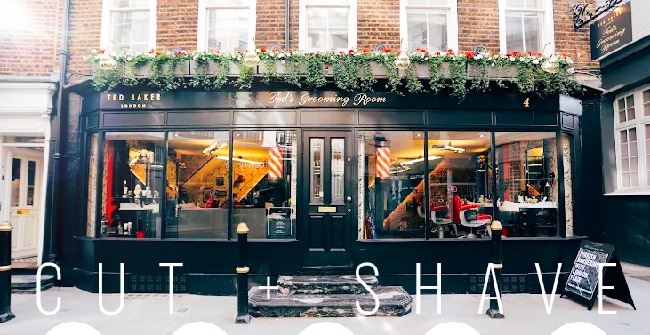 Independent barbershop storefront