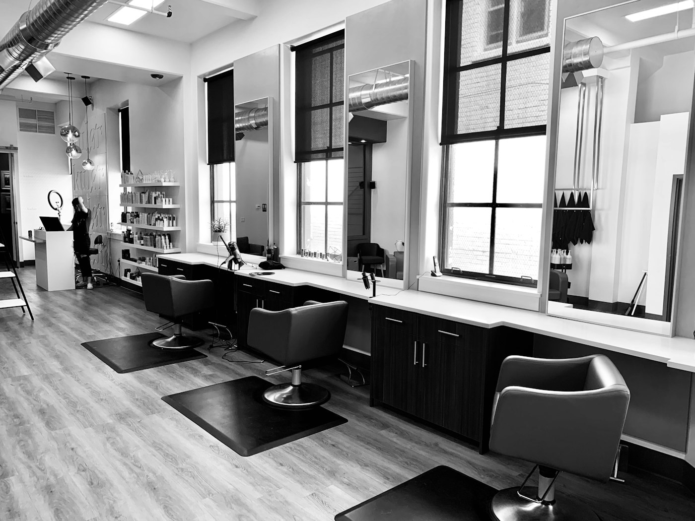 Modern hair salon chairs