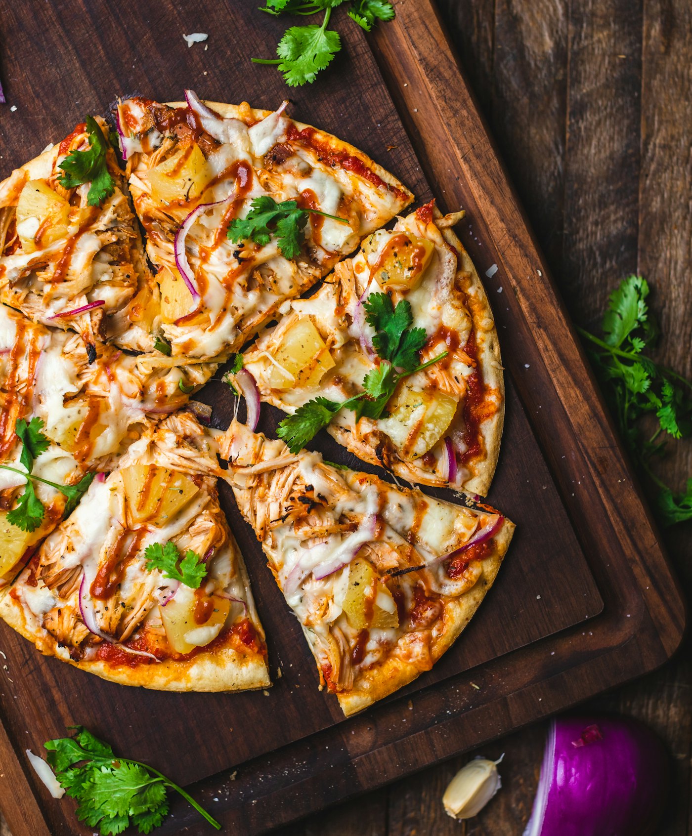 Fresh pizza from the oven